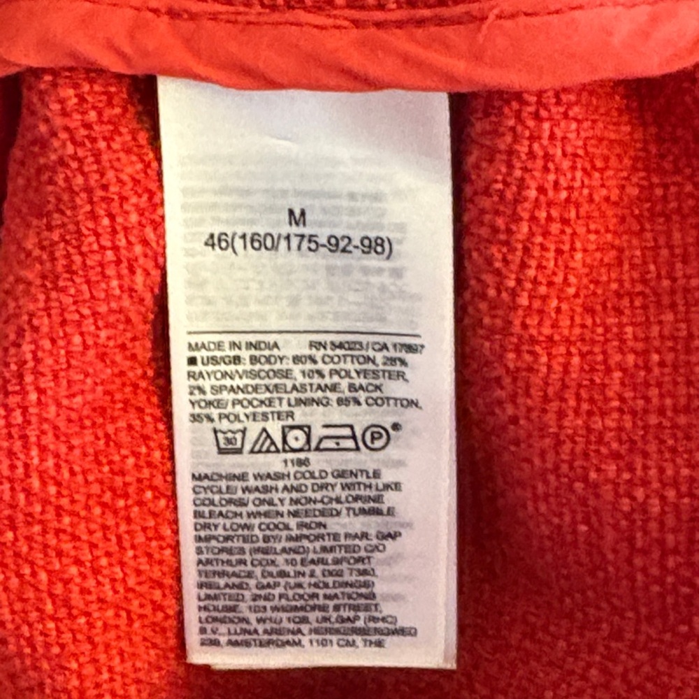 Banana Republic Poppy Seed Red Utility Jacket - Picture 10 of 11